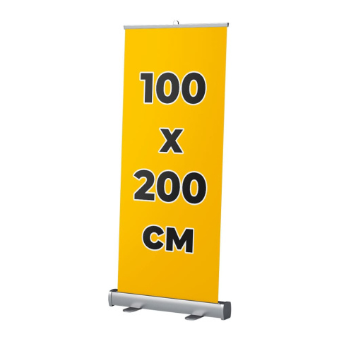 Мобильный стенд Роллап DLC НО алюминий, 100x200см, 2,1кг